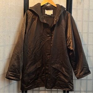 LINDA LUNDSTROM LA PARKA Vintage Toggle Button Hooded Nylon Jacket